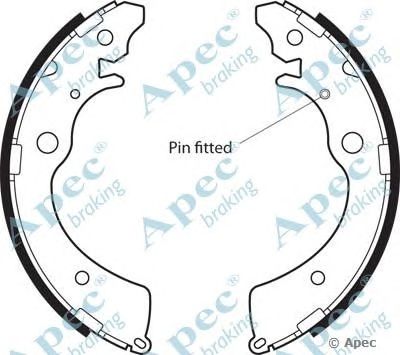 APEC BRAKING shu474 -  Комплект тормозных колодок